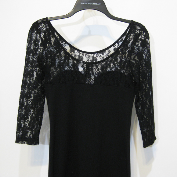 h and m black lace dress